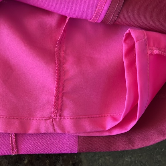 NWT Milly Hot Pink/Maroon Color Block Scuba Knit Sheath Dress Size 6 - Picture 13 of 15